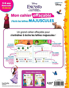 Disney - Encanto - Mon cahier effaçable - J'écris les lettres majuscules (3-6 ans)