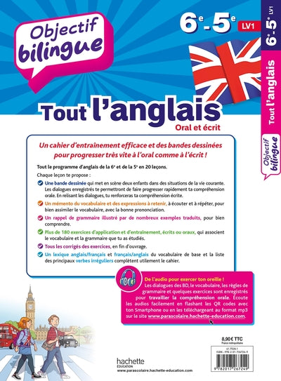 Objectif bilingue Tout l'anglais 6e et 5e