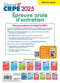 Objectif CRPE 2025 - Réussir l'épreuve orale d'entretien