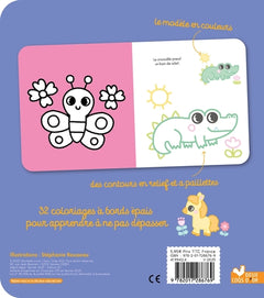 Coloriages à bords pailletés - Adrien le chien