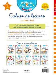 Sami et Julie Cahier de lecture Dès 5 ans