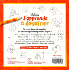 Disney - J'apprends à dessiner - 62 personnages en pas à pas