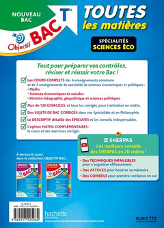 Objectif Bac 2024 - Term Spécialités Sciences éco Toutes les Matières