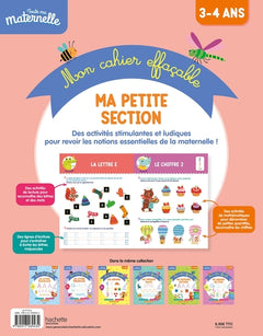 Toute ma maternelle - Mon cahier effaçable - Ma petite section