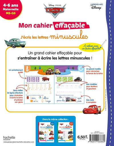 Mon cahier effaçable - J'écris les lettres minuscules