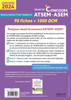 Objectif Concours ATSEM - ASEM 2024 : 90 fiches et 1 000 QCM