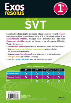 Exos résolus spécialité SVT 1re
