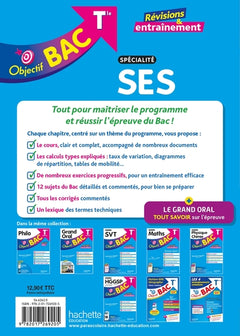 Objectif Bac Tle spécialité SES Bac 2025