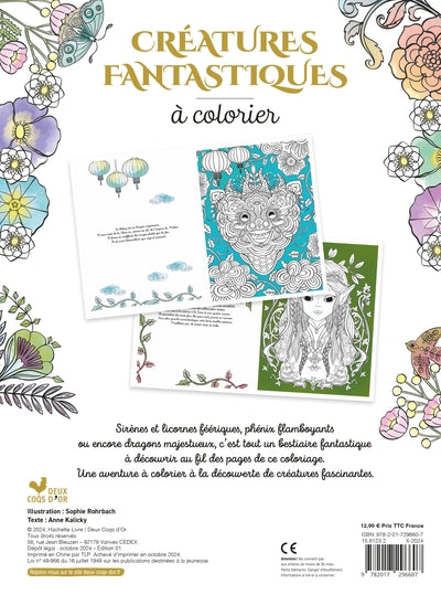 Créatures fantastiques à colorier