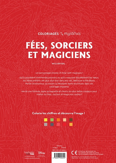 Coloriages Mystères Disney - Fées, sorciers et magiciens