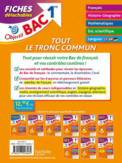 Objectif Bac Fiches détachables Tout le tronc commun 1re Bac 2025