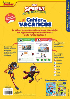 Disney - Marvel - Spidey et ses amis extraordinaires - De la PS à la MS - Cahier de vacances 2026