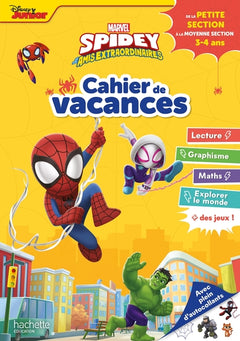 Disney - Marvel - Spidey et ses amis extraordinaires - De la PS à la MS - Cahier de vacances 2026