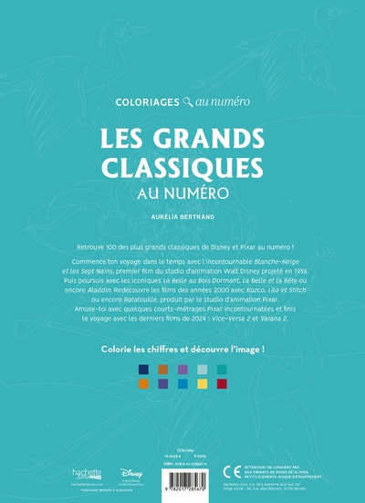 Coloriages au numéro Disney - Les Grands classiques