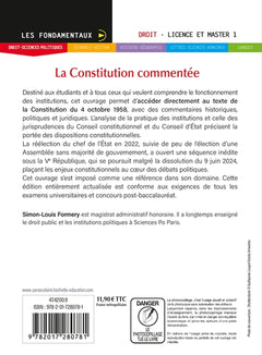 Fondamentaux - La Constitution commentée 2025-2026