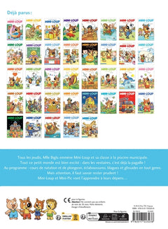 Mini-Loup à la piscine avec figurine