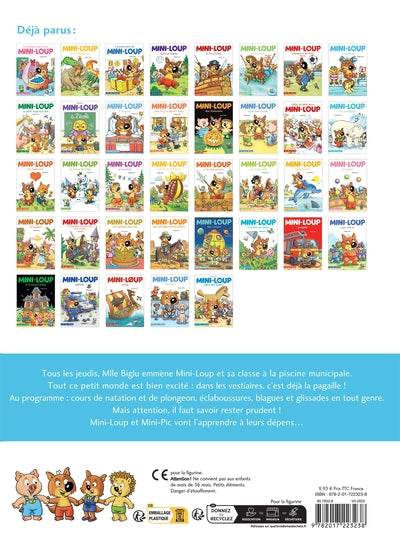 Mini-Loup à la piscine avec figurine