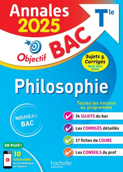Annales Objectif Bac 2025 - Philosophie Terminale