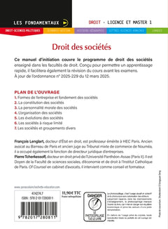 Fondamentaux  - Droit des sociétés 2025-2026