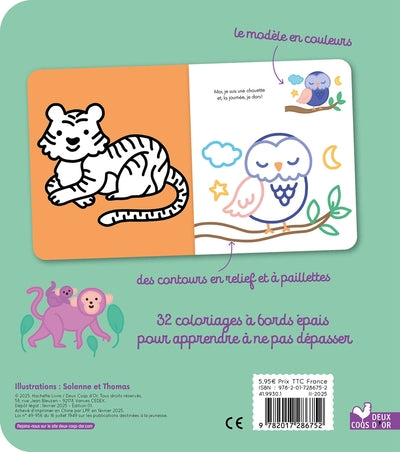 Coloriages à bords pailletés - Gaston le hérisson