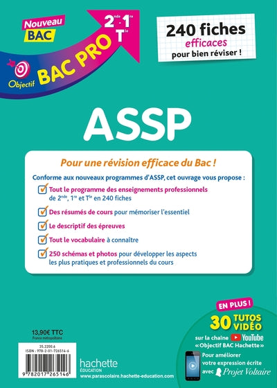 Objectif Bac pro ASSP (2de - 1re - Term) - Fiches