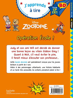 Disney BD Fin de CP-CE1 - Zootopie - Opération école !