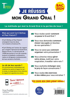Je réussis mon Grand Oral Bac 2024 Tles générale et technologiques