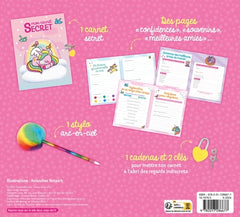 Mon carnet secret bébés licornes - coffret
