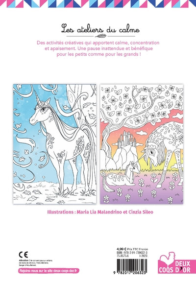 Coloriages au pays des licornes