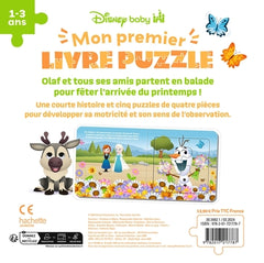 Mon Premier livre puzzle - 4 pièces - Olaf et le Printemps
