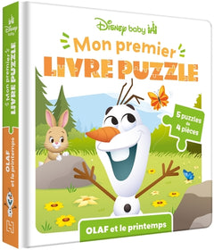 Mon Premier livre puzzle - 4 pièces - Olaf et le Printemps