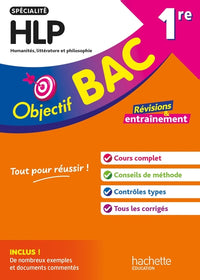 Objectif BAC 1re spécialité HLP BAC 2026