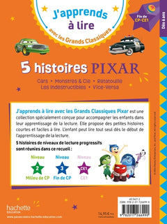 Disney - 5 histoires PIXAR - Fin CP-CE1