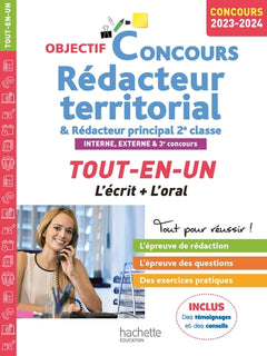 Objectif Concours Rédacteur territorial et rédacteur principal 2023