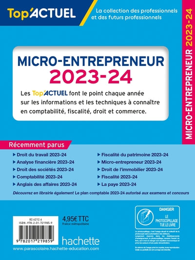 Top actuel Micro-entrepreneur 2023 - 2024