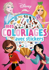 Mes coloriages avec stickers - Girl Power