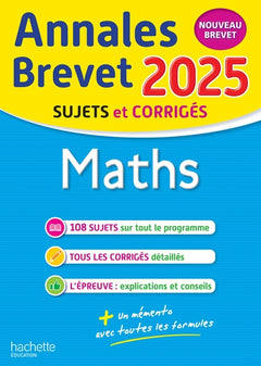 Annales Brevet 2025 - Maths 3e - Sujets et Corrigés