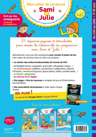 Sami et Julie - Du CM1 au CM2 - Cahier de vacances 2025