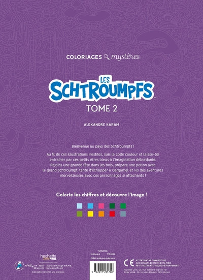 Coloriages mystères - Schtroumpfs Tome 2