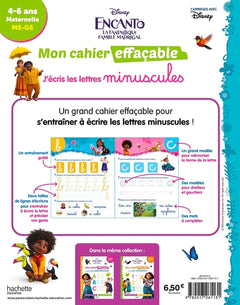 Disney - Encanto - Mon cahier effaçable - J'écris les lettres minuscules (4-6 ans)