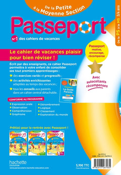 Passeport maternelle - De la Petite à la Moyenne Section (3-4 ans) - Cahier de vacances 2025