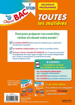 Objectif BAC 2024 - 1re STI2D Toutes les matières