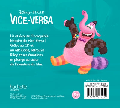 VICE-VERSA - Mon Histoire à Écouter [QR code + CD] - L'histoire du film - Disney Pixar