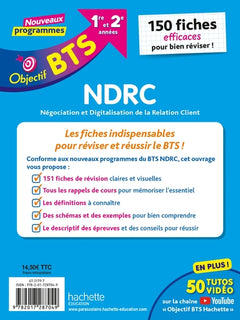Objectif BTS NDRC - 150 fiches efficaces pour bien réviser