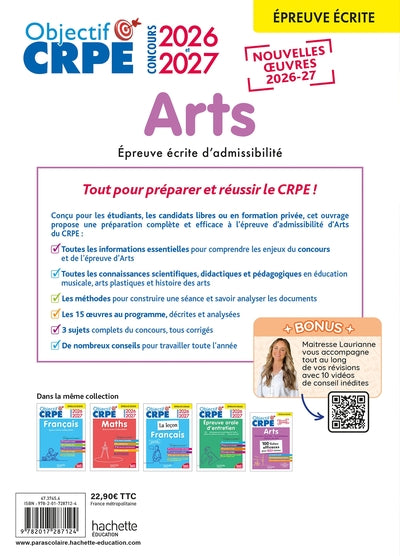 Objectif CRPE 2026-2027 - Arts