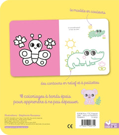 Coloriages à bords pailletés - Lucas le chat