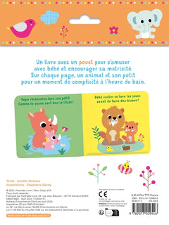 Mon livre bain - Plouf, à l'eau ! Avec un pouet