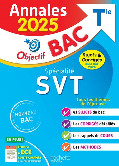 Annales Objectif Bac 2025 - Spécialité SVT Tle