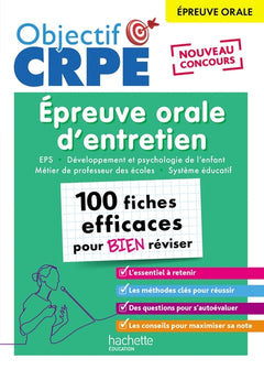 Objectif CRPE 2025 - Épreuve orale d'entretien