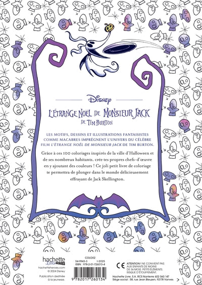 L'étrange Noël de Monsieur Jack - Livre de coloriage